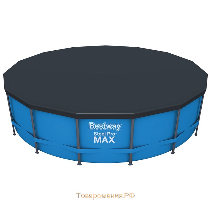 Бассейн каркасный Steel Pro MAX, 457 х 122 см, фильтр-насос, лестница, тент, 56438 Bestway