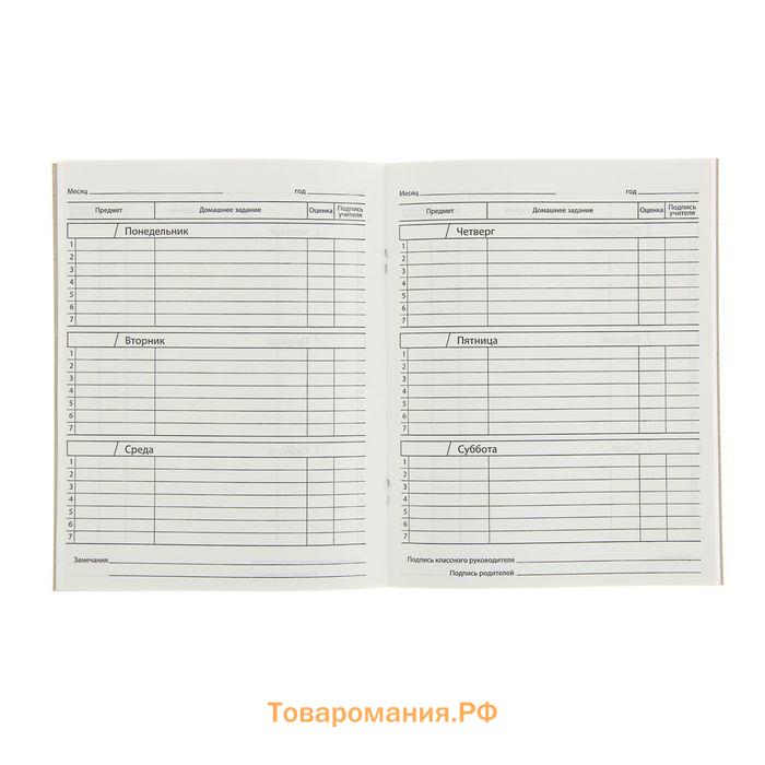 Дневник школьный для 1-11 классов, «Госсимволика России-3», мягкая обложка, 40 листов