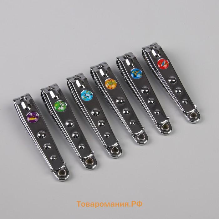 Кусачки книпсер педикюрные, с пилкой, 7.6 см, в коробке, МИКС