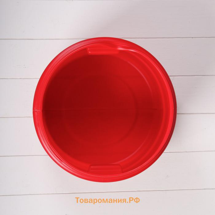 Бочка пищевая, 18 л, горловина 27 см, пластиковая, с крышкой, МИКС