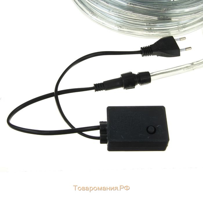 Световой шнур Lighting 10 мм, IP65, 5 м, 24 LED/м, 220 В, 8 режимов, свечение белое