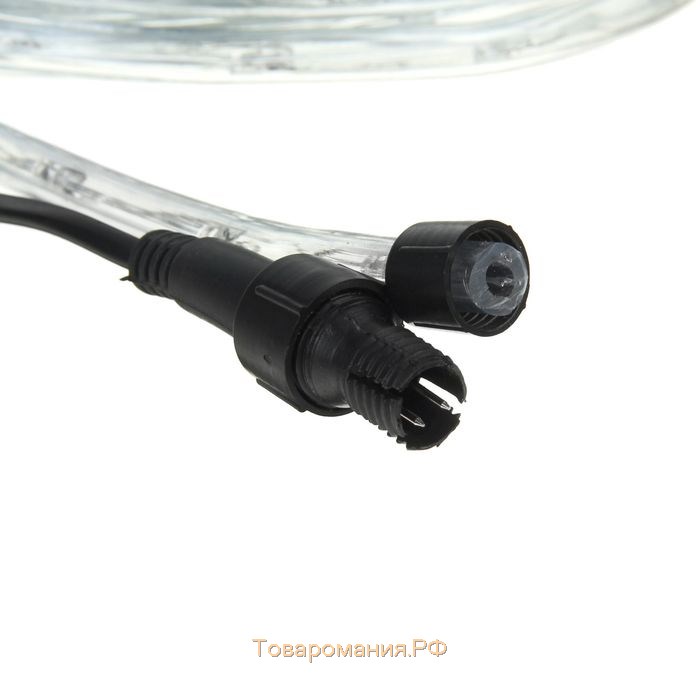 Световой шнур Lighting 10 мм, IP65, 5 м, 24 LED/м, 220 В, 8 режимов, свечение белое