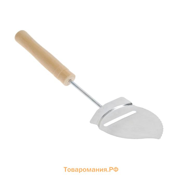 Нож-лопатка кухонный для сыра «Классический», 26 см, деревянная ручка