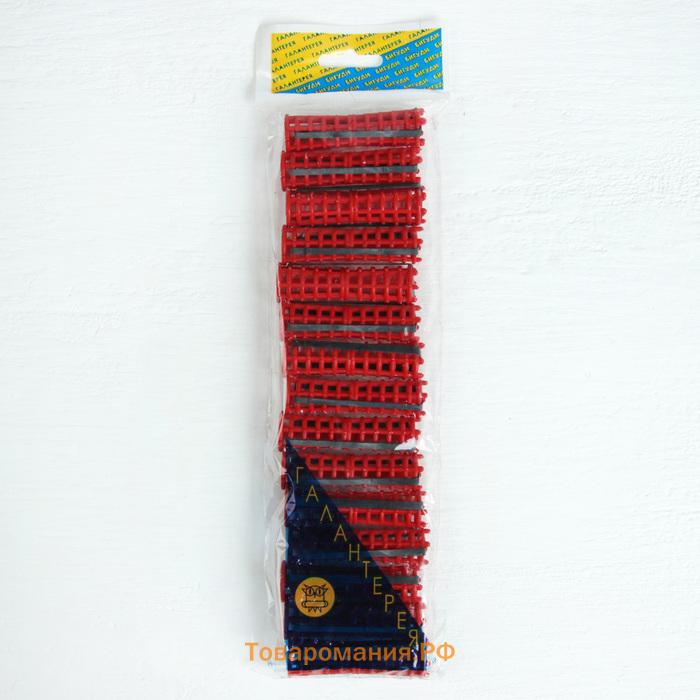 Бигуди на резинке, d = 1,5 см, 15 шт, цвет МИКС