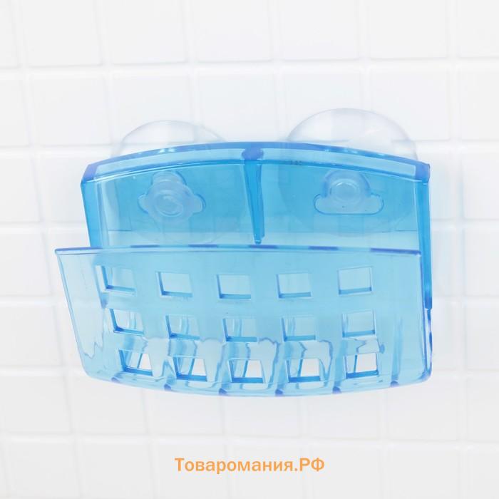 Мыльница настенная на присосках Bath Collection, 9.5×5×6 см, МИКС