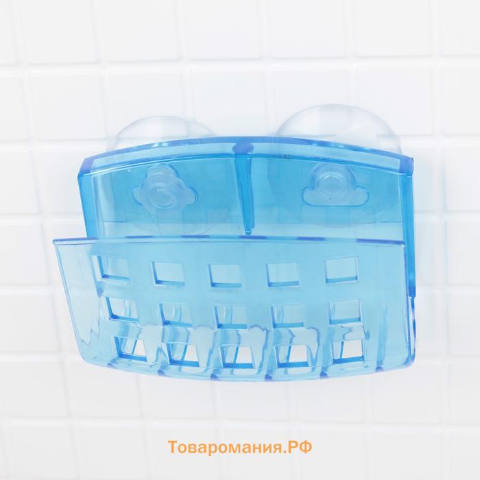 Мыльница настенная на присосках Bath Collection, 9.5×5×6 см, МИКС