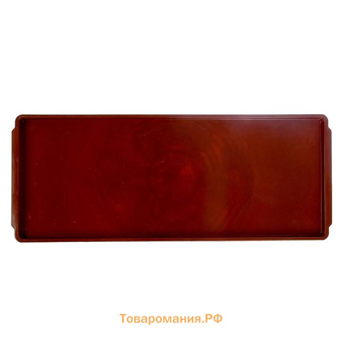Поддон для рассады, 48×14×2 см, пластик, цвет МИКС