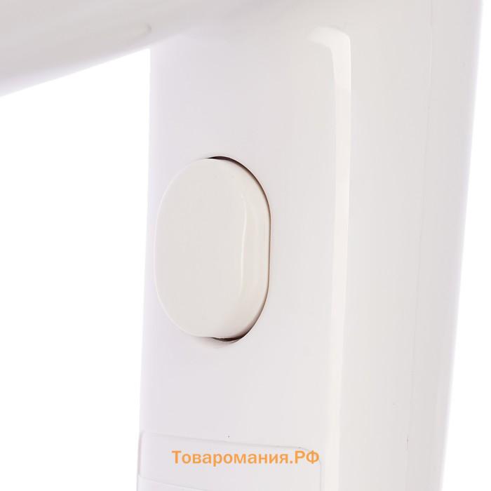 Фен LGE-006, 1600 Вт, настенный, 2 скорости, набор крепления, белый