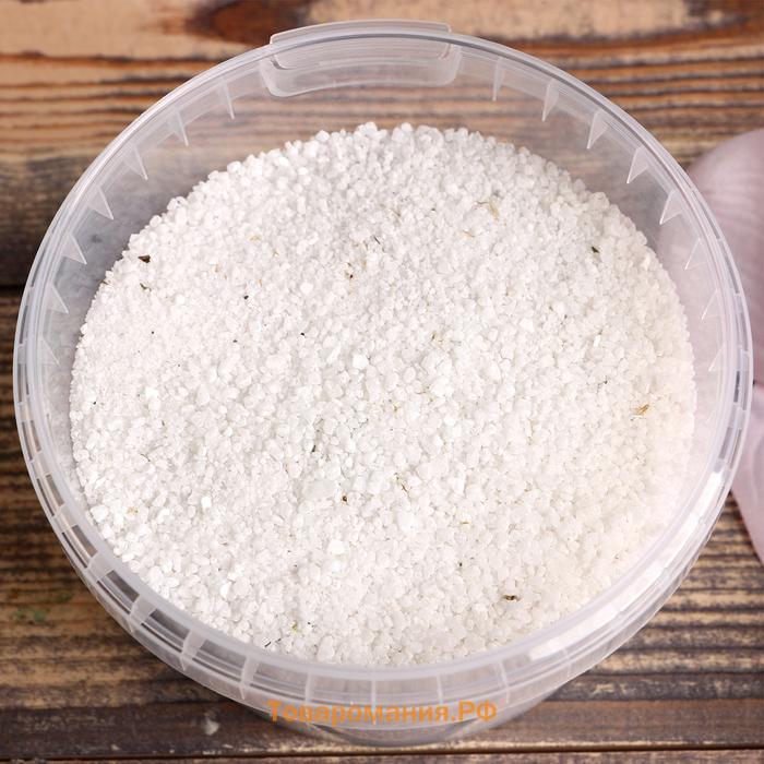 Солевой скраб "Добропаровъ" из белой каменной соли с маслом пихты и травами, 550 гр