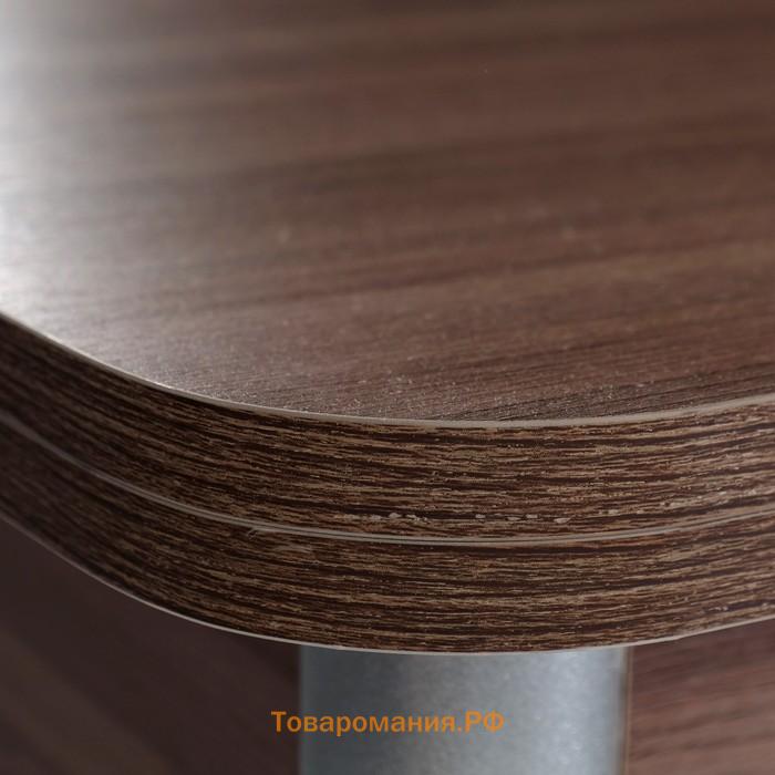 Стол ломберный, 790(1180)х590×750 мм, цвет металик серый/ясень шимо тёмный