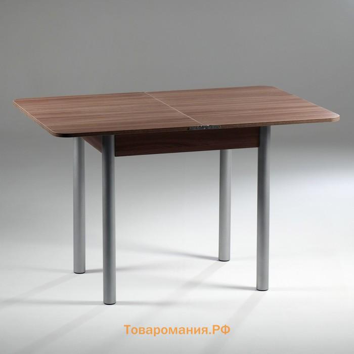Стол ломберный, 790(1180)х590×750 мм, цвет металик серый/ясень шимо тёмный