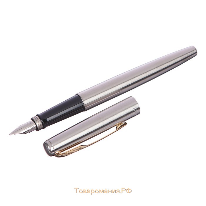 Набор Parker Jotter Core FK691 Stainless Steel GT ручка перьевая + ручка шариковая, корпус из нержавеющей стали