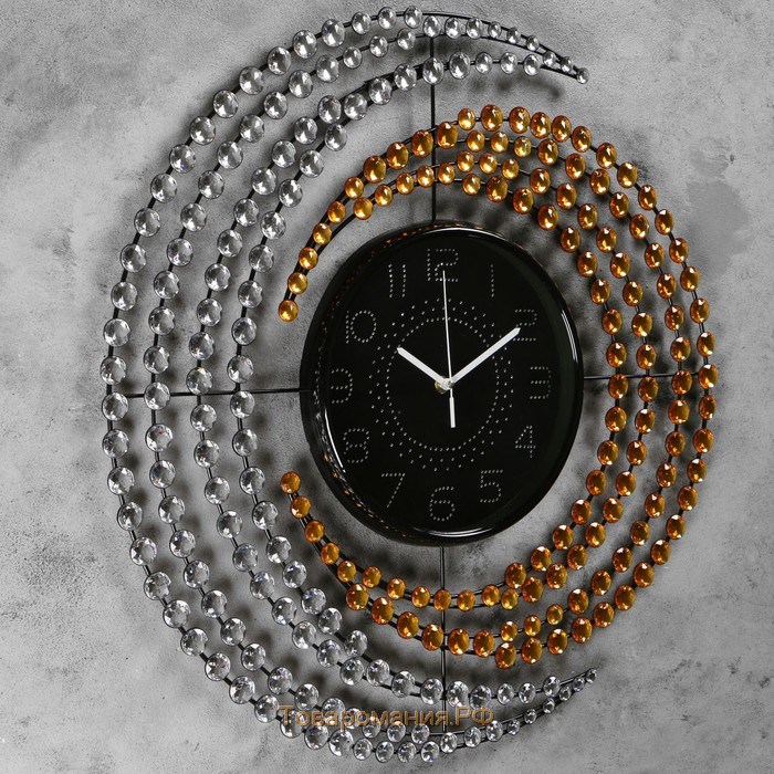 Часы настенные, серия: Ажур, "Нинбург", плавный ход, d-57 см, циферблат 22 см