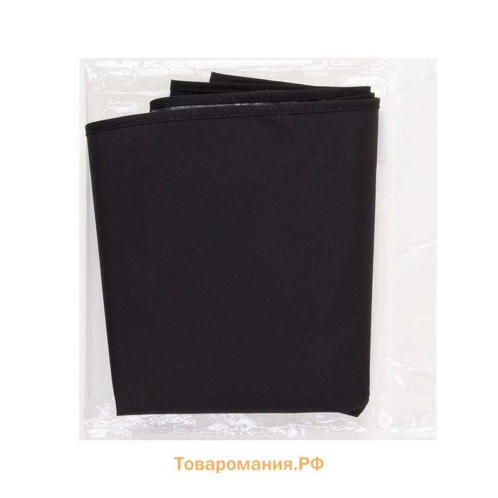 Пелерина парикмахерская, с крючком, чёрная