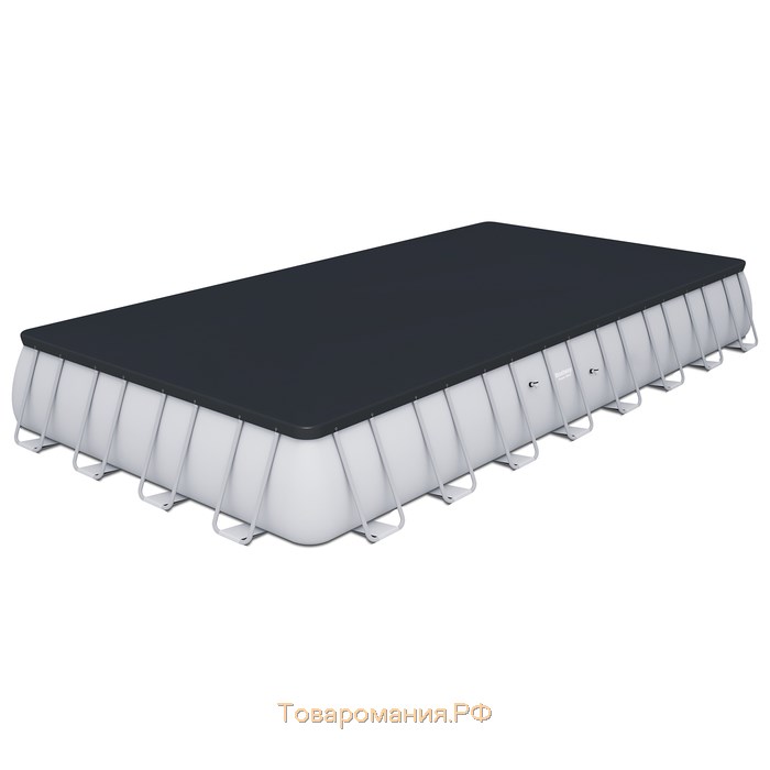 Бассейн каркасный Bestway Power Steel, 956×488×132 см, песчаный фильтр-насос, тент, лестница, 56623