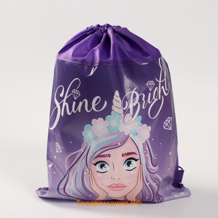 Мешок для обуви Shine Bright 41×30 см