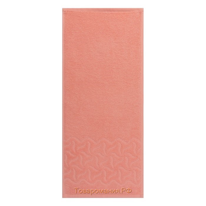 Полотенце махровое Радуга , 70х130см, цвет персик, 295гр/м, хлопок