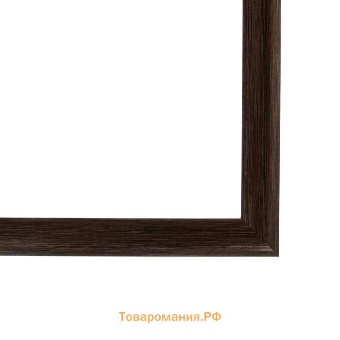 Рама для картин (зеркал) 40×50×2.7 см, пластиковая, Calligrata 6472, мокрый асфальт