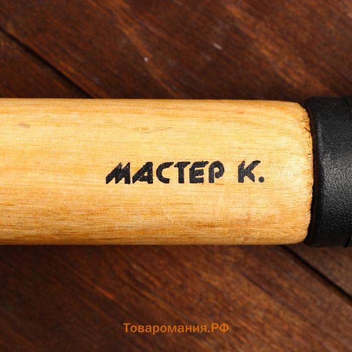 Лопата туристическая "Мастер К" штыковая, 67 см, черная, дерево