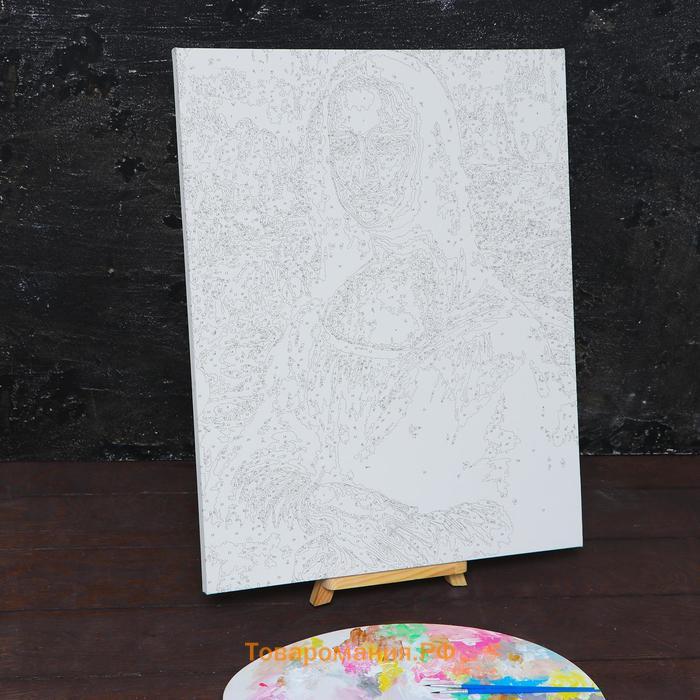 Картина по номерам на холсте с подрамником «Мона Лиза» Леонардо да Винчи, 40 х 50 см