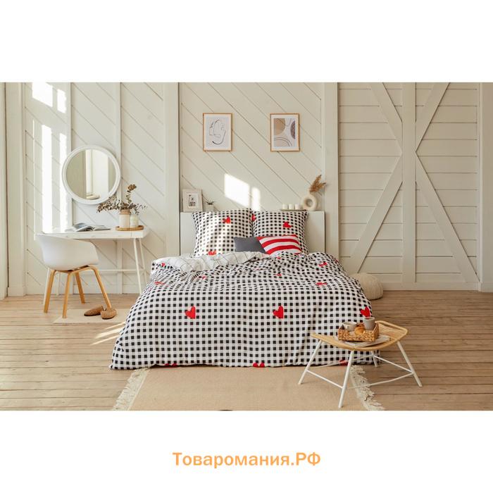 Постельное белье "" 1.5 сп Big love 143*215 см, 150*214 см, 70*70 см -2 шт