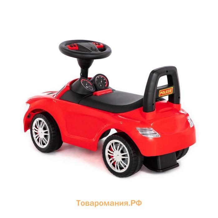 Каталка-автомобиль SuperCar №1 со звуковым сигналом, цвет красный