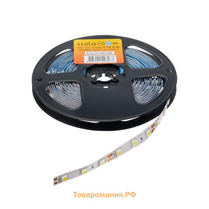 Светодиодная лента Ecola PRO 5 м, IP20, SMD5050, 60 LED/м, 14.4 Вт/м, 12 В, 6000К