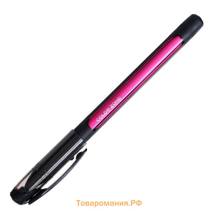 Ручка шариковая Berlingo Color Zone stick 0,7мм, синяя, прорезин корпус микс 285411