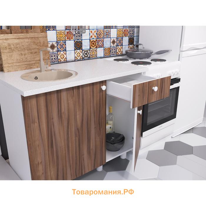Кухонный гарнитур «Поинт», 1000 мм, цвет тьеполо фасад/белый корпус