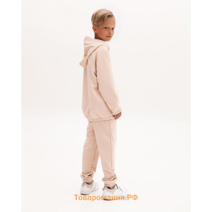 Костюм детский (худи, брюки) Casual Collection KIDS цвет бежевый, рост 104