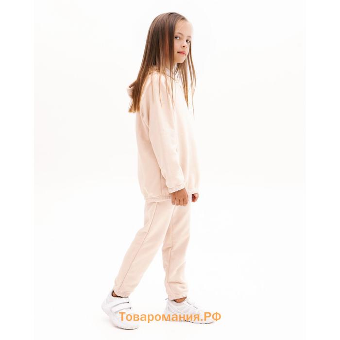 Костюм детский (худи, брюки) Casual Collection KIDS цвет бежевый, рост 104