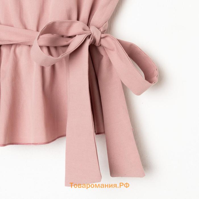 Комплект для девочки (майка и шорты) KAFTAN, размер 38 (146-152 см), розовый