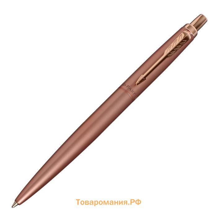 Ручка шариковая Parker Jotter Monochrome XL SE20 Pink Gold PGT М 1.0 мм, корпус из нержавеющей стали, синие чернила