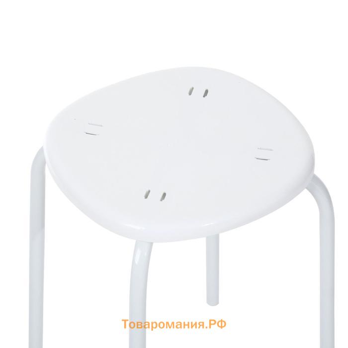 Табурет пластиковый Nika «ТП02/Б», цвет белый