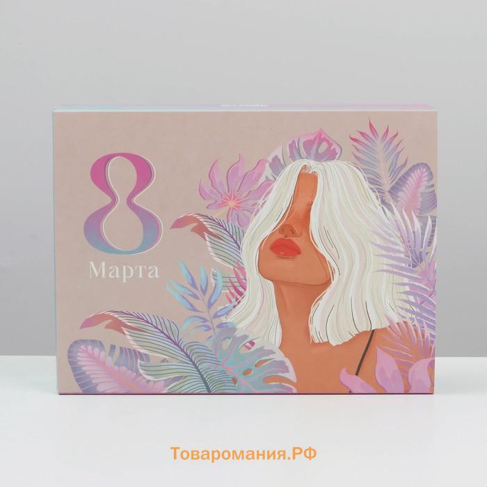 Коробка кондитерская, упаковка, «8 марта», 20 х 15 х 5 см