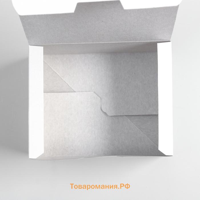 Коробка складная, для куриных крыльев. наггетсов, 15×9.5×7 см