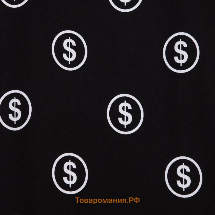 Пижама мужская KAFTAN "Money" р.56, черный