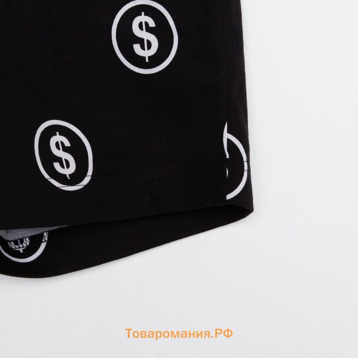 Пижама мужская KAFTAN "Moneymaker" размер 52, черный