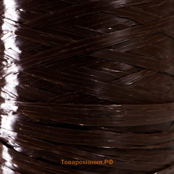 Пряжа "Для вязания мочалок" 100% полипропилен 400м/100±10 гр в форме цилиндра (мол.шоколад)