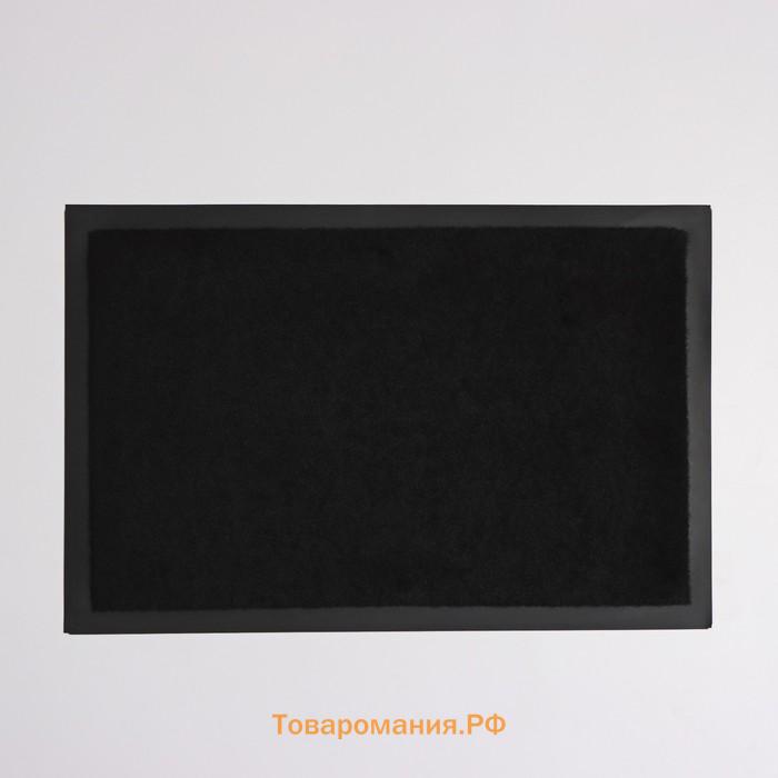 Коврик влаговпитывающий Tuff, 40×60 см, чёрный