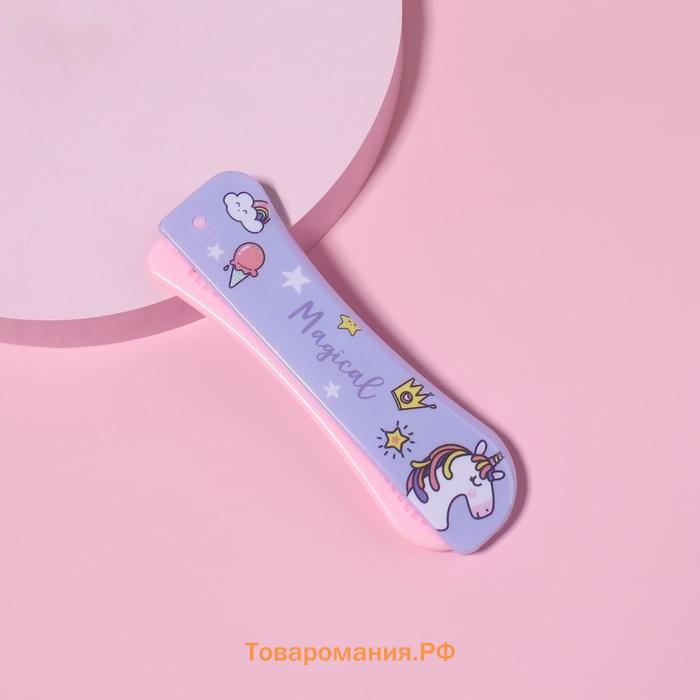 Расчёска складная, 19.5 (±1) × 2.5 см, МИКС