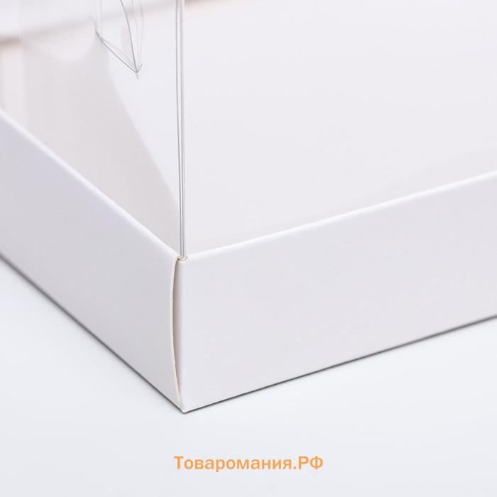 Коробка под рулет, белая, 20×15×12 см
