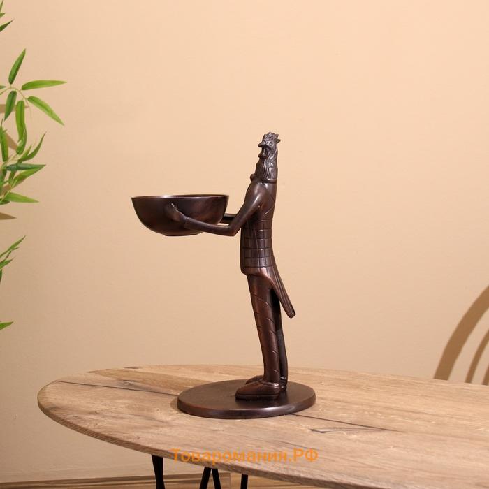 Конфетница «Петушок угощает», 21×25×41 см, алюминий