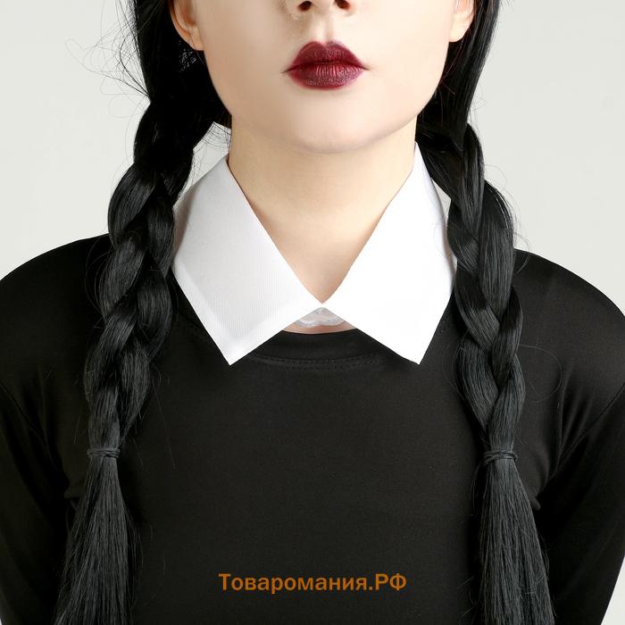 Карнавальный костюм «Мрачная девчонка», р. S: парик, юбка, чулки, воротник