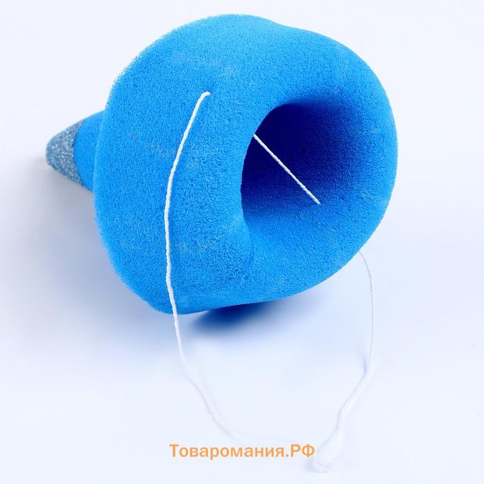 Карнавальный колпак «Клоун», на резинке, поролон, синий