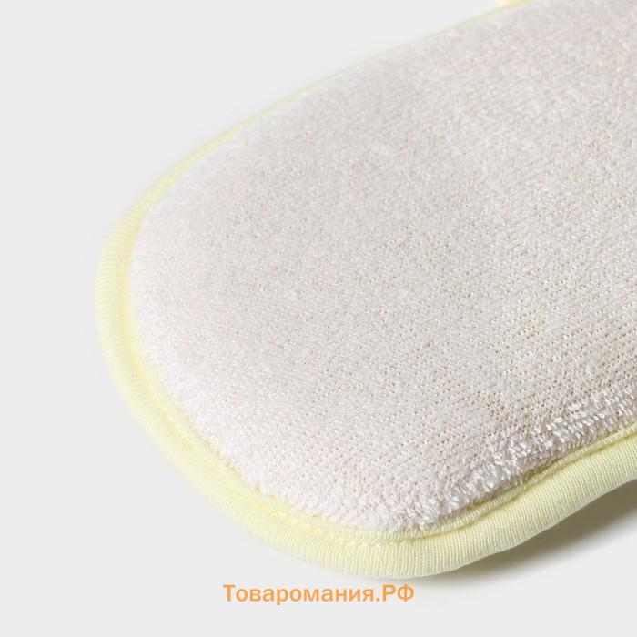 Мочалка детская для купания  «Лиса», 12×8 см, МИКС