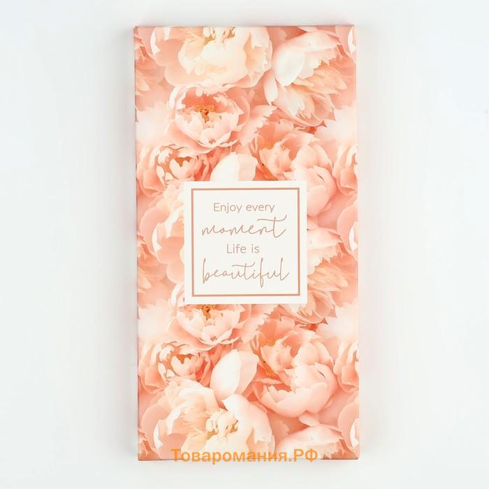 Коробка для шоколада «Цветы», 17 х 8.5 х 1.5 см