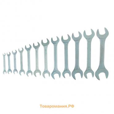 Набор ключей рожковых Sparta 152945, 6 х 32 мм, 12 шт., хромированные