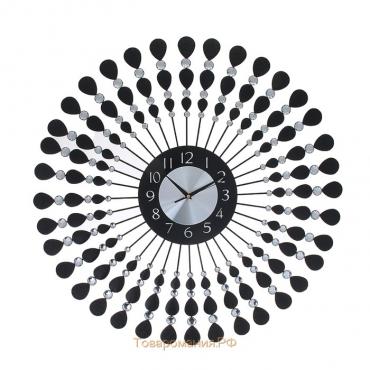 Часы настенные, серия: Ажур, "Стиль", дискретный ход, d-70 см