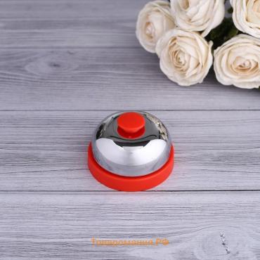 Звонок настольный Ring-ring, 4.5×7.5 см, серебро